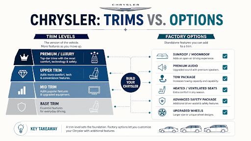 Trim Level vs. Factory Options