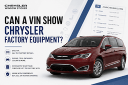 Can a VIN Show Chrysler Factory Equipment?