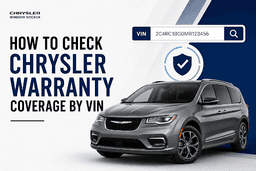How to Check Chrysler Warranty Coverage by VIN?
