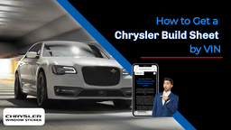 How to Get a Chrysler Build Sheet by VIN