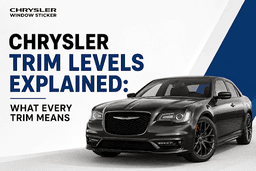 What Is Included on a Chrysler Build Sheet?